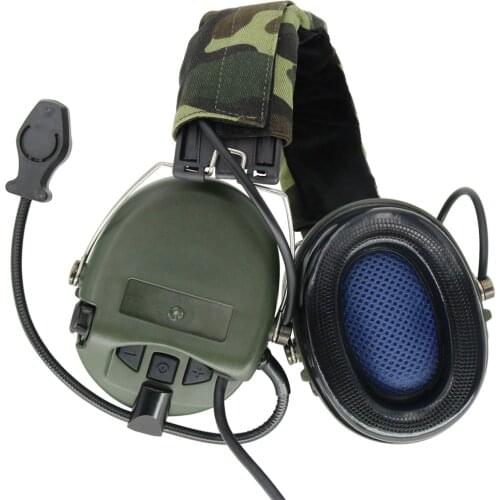 MSASORDIN Headphones Noise Cancelling Pickups Hunting Hearing Protection Earmuffs Airsoft Tactical Shooting Headphones FG