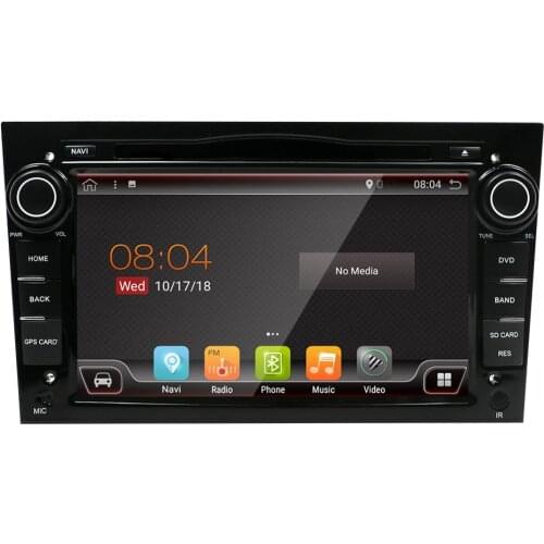 2 Din 7" Android 9.0 For OPEL Car Radio 4+64GB Audio 8 Core Stereo 1024*600 Multimedia Player PX6 Canbus Gray Black