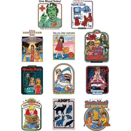 Iron-on transfers for clothing See You Later Assholes Funny Vintage patches for clothing DIY clothes accessories