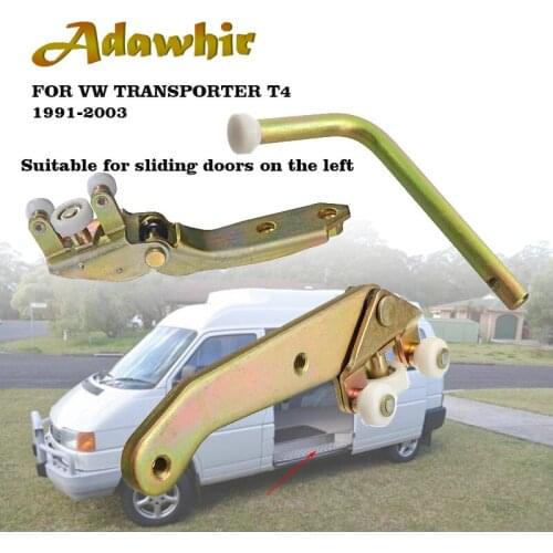 1 Set of Sliding Door Hinge Pulleys for VW TRANSPORTER T4 for The Upper Middle and Lower Rolling Guides of The Left Sliding Door