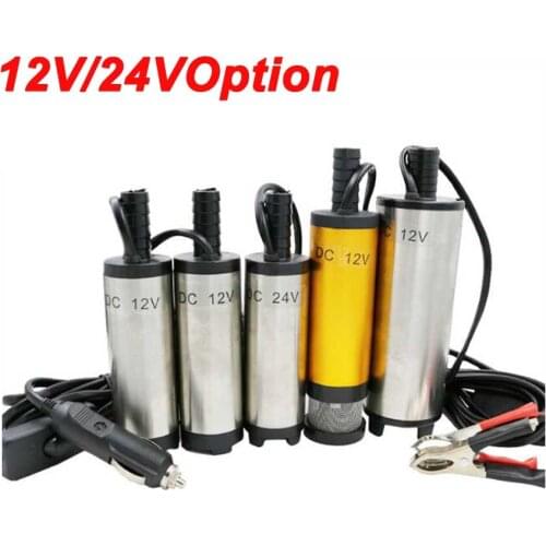 12V 24V DC Diesel Water Oil Fuel Transfer Pump Car Truck Camping Submersible Transfer Pump Professional Electric Oil Pump Fuel