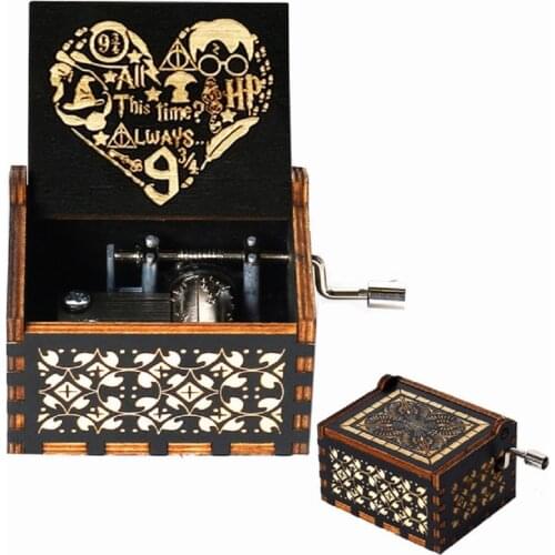 New product hand-cranked music box Harry, Halloween, Queen, take you to the moon, fall in love, Christmas gifts