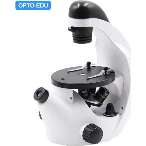 OPTO-EDU A14.1501 Monocular Triple 4x10x20x Coarse Focusing Student Inverted Mini Microscope