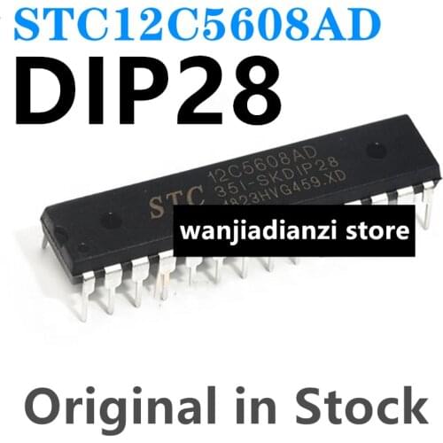 STC12C5608AD STC New and original Single-chip microcomputer STC12C5608AD-35I-DIP28 Integrated IC chip and MCU, MCU microcontroll