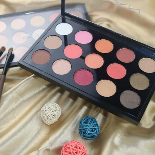 Matte Eyeshadow Pallete Nude Shimmer Pigment Glitter Eyeshadow Palette Makeup Ice Cream 15 Colors Makeup For Women