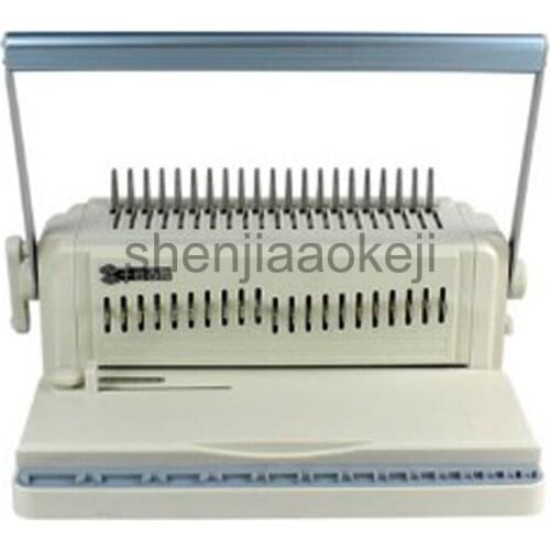 Manual A4 paper Comb binding machine 25sheets Punch 350sheets binding office document paper rubber ring binding machine 1pc