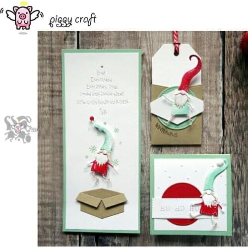 Piggy Craft metal cutting dies cut die mold Santa Claus decoration Scrapbook paper craft knife mould blade punch stencils dies