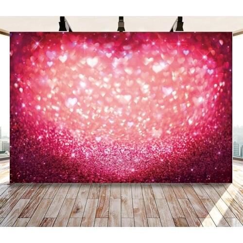 Valentines Day Love Heart Photography Background Bokeh Twinkle Glitter Wedding Photo Booth Background Studio Newborn Portrait