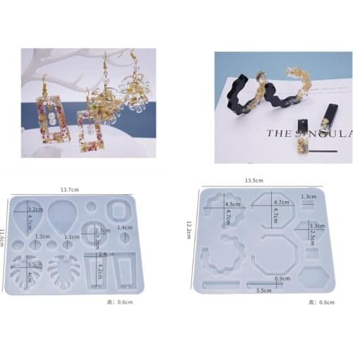 Earrings Pendant Craft Silicone Mold Earnails Jewelry Resin Silicone Mold For DIY Handmade Accessories