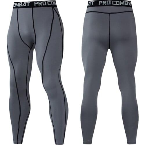 Fitness Jogging Pants Quick Dry Trousers Workout Training Yoga Bottoms Men Compression Tight Leggings Running Sports Male Gym