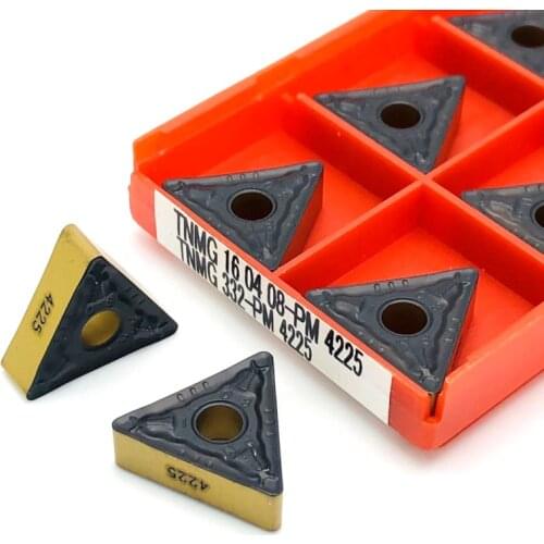 High quality TNMG160404 TNMG160408 PM 4225 external turning tool carbide insert cutting tool TNMG160408 PM4225 Turning Inserts