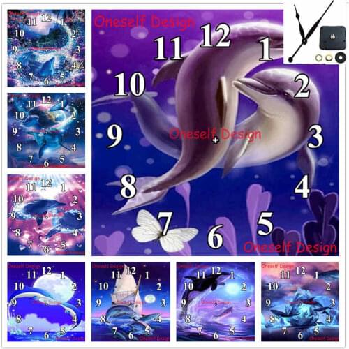 Wonderful5d diamond painting cross stitch clock diamond embroidery full set with Mechanical clock diamond mosaic diamond art kit