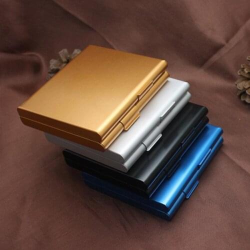 20ocs Aluminum Cigarette Case Portable Clamshell Cigarette Case Aluminum 20ocs Cigarette Packaging Case Storage Box Organizer