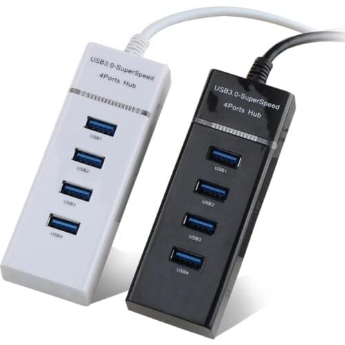 4 Port USB 3.0 Multi High Speed HUB Splitter Expansion For Desktop PC Laptop Adapter USB HUB 4Ports