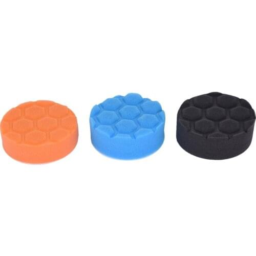 3Pcs/set 3/4/5/6/7 Inch Car Polishing Wash Brush Buffer Pad Kit Buffing Sponge Polishing Pad Kit Set For Car Polisher Buffer Hot