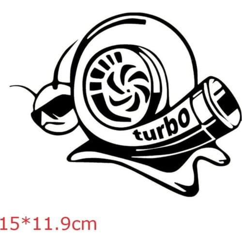 Car Accessories Vinyl Decal Funny Car Sticker Turbo Super Snail Black Silver Sunscreen Waterproof Motorcycle Stickers Decoration
