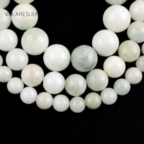 Light Green Jades Natural Round Loose Beads 15” Pick 4-12mm Spacer Beads For Charm Necklace Bracelet Accessory Jewelry Making