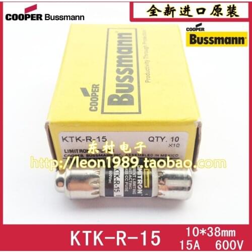 Bussmann fuse Limitron Class CC Fuse KTK-R-15 15A 600V
