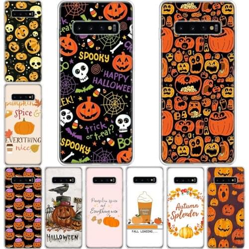 Pumpkin happy fall hot Phone Case For Samsung Galaxy A71 A70 A51 A50 A41 A40 A30 A21 A10 A01 A90 A20S A20E A10S M30S A6 A7 A8 A9
