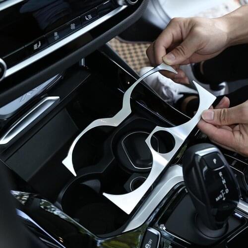 For BMW X3 G01 2018 X4 G02 2019 Year Car-styling ABS Matte Chrome Water Cup Holder Decoration Frame Trim Accessories