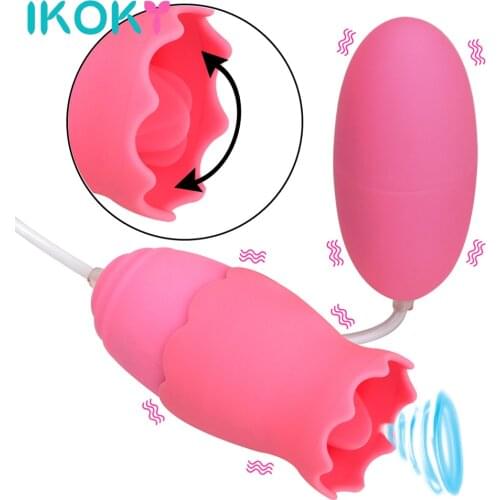 IKOKY Tongue Vibrators Clitoris Stimulator Sex Toys for Women Woman Female Masturbator Massager Anal Lick Erotic Machine Adults