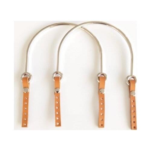 Skinned silver metal handle bag