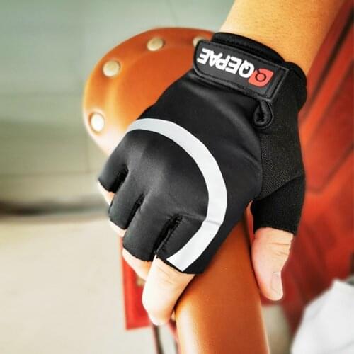 Summer Style Cycling Gloves Half-Finger Simple Sports Fitness Gloves Cycling Gloves Breathable Mesh FabricSport Bicycle Gloves
