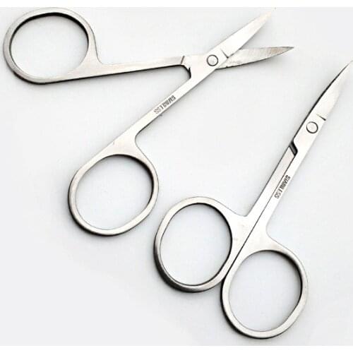 Small Scissors Elbow Makeup Tools Stainless Steel Makeup Tools Eyebrow Knife Nose Hair Eyebrow Scissors