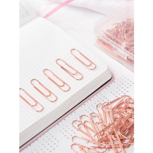 Metal paper clip metal Cute Office Supplies Rose Gold Stationery Rose Gold Paper Clips Office Supplies Rose Gold Office Supplies