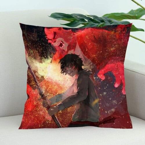 The Boy and the Beast Pillow Cover Bedroom Home Office Decorative Pillowcase Square Zipper Pillow Cases Satin Soft