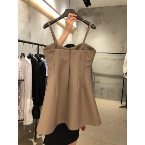 2021 spring and summer new womens fashion dresses, womens wild design sense, wild temperament trend vestido feminino