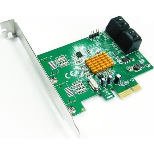 4 Ports SATA3.0 6Gbps to PCI-Express Expansion Card 88SE9215 Chipset for Marvell