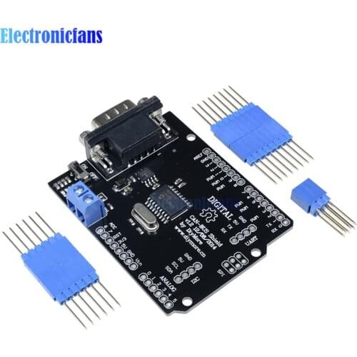 1Set MCP2515 Can Bus Shield Board SPI Interface 9 Pins Standard Sub-D Connector Expansion Controller Module DC 5-12V For Arduino