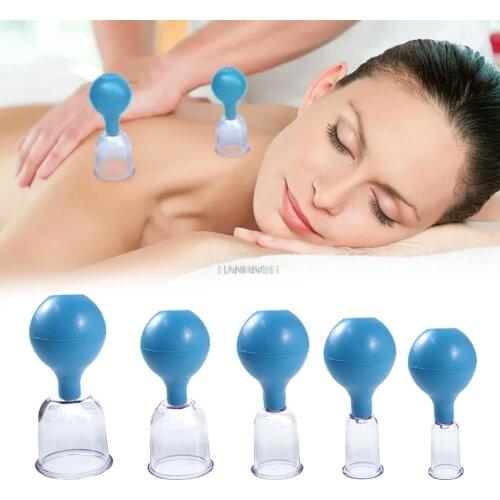 Rubber Vacuum Cupping Glasses Chinese Cupping Massage Body Cup Cellulite Cupping Massage Vacuum Treatment Massage Tool
