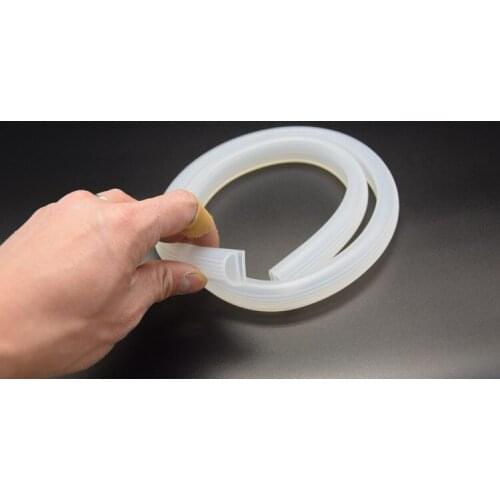 1 meter 12X10mm 16X13mm 18 mm x 15mm high temperature oven silicone e article rubber sealing strip weatherstrip