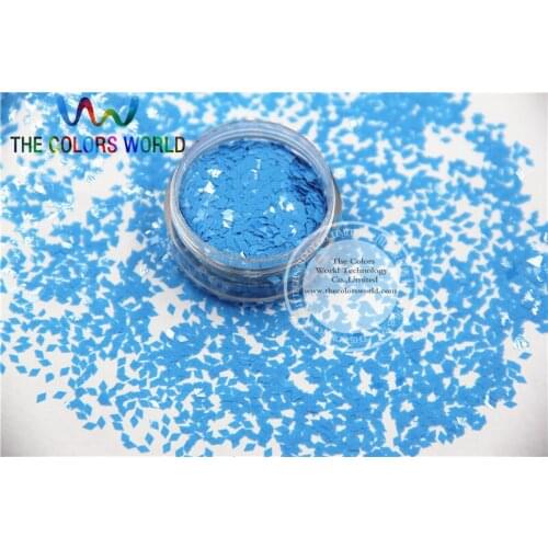 TCH309 2.0 MM Size Solvent Resistant Mate Light Blue Colors Diamond rhombus shape glitter for nail art and other deco