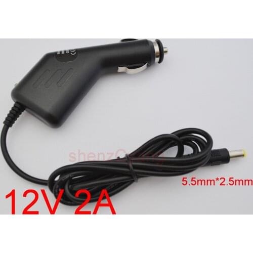 1pcs High-quality, 12V-24V-12V 2A 2000mA DC 5.5mm x 2.5mm Car Charger Regulated Power Supply for Getac Z710 Tablet