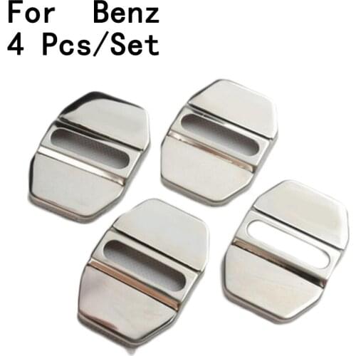 Door Lock For Benz/Smart For Benz/AMG/S/C/GLK/E260 New Buckle Cover Interior Decoration Stainless Steel Modification