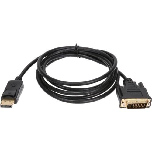 1.8m Mini Displayport DP Thunderbolt mini DP To DVI Male Adapter Cable DVI Adapte Display Port For HDTV/ monitor/projector