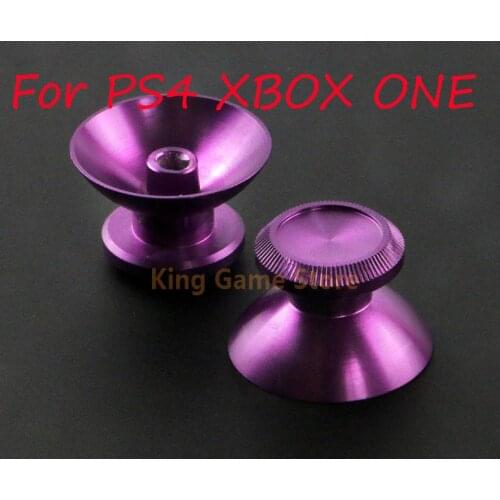 1pair/lot Metal Analog Joystick Cap For PS4 Gamepad thumb Stick grip Cap for playstation PS4 PS5 XBOX ONE Controller