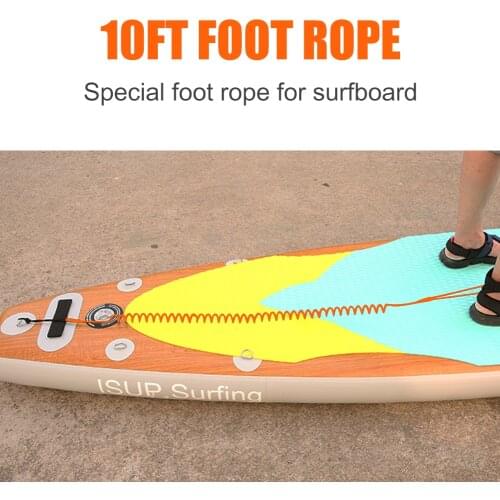 3 Meter/10 Feet Coiled Leash Stand Up Paddle Board SUP For All Types Of Surfboard Surfing Accessories Ankle Leash Foot Rope
