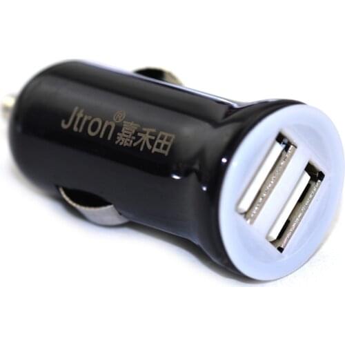 Jtron car charger 12v/24v 5v 2.5A Universal Dual USB Car Cigarette Lighter Charger for Cellphone MP3 MP4