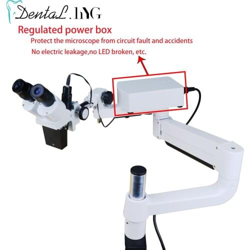 5watt LED Dental Binocular Microscope Rotatable for Dentists Dental Lab Equipment Denture Tool Equipment Spot Light Microscope
