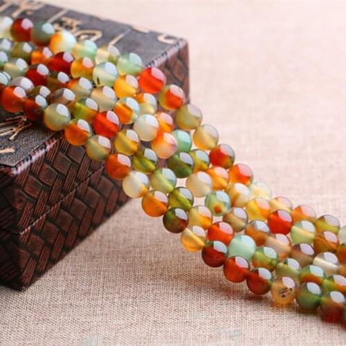 Natural Peacock Agate Beads 6mm-14mm Smooth Polished Round 15 Inch Strand MN08