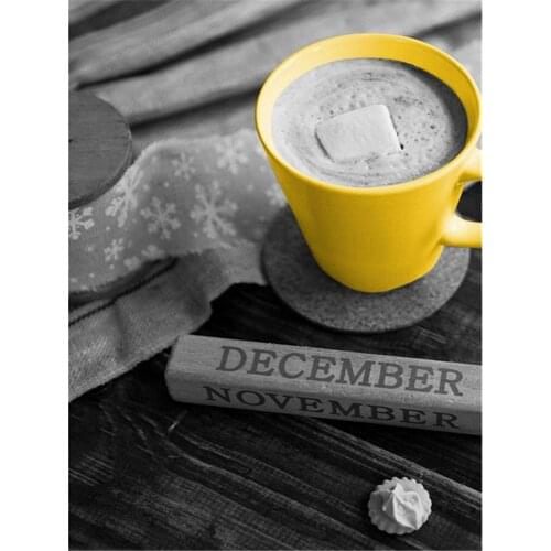 Black And White Landscape DIY Cross Stitch 11CT Embroidery Kits Needlework Craft Set Printed Canvas Cotton Thread Sell