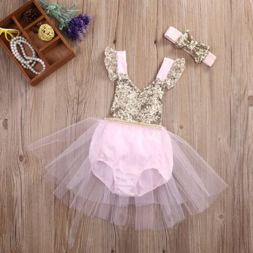 Baby Girl Fashion Printing Cute sequined Summer O-neck Short Sleeve Tutu Dress Princess Baby Clothing Girls Dresses