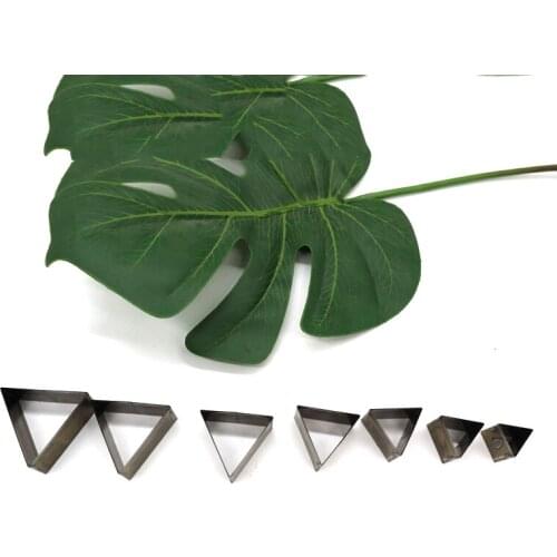 Herramientas para cuero leather craft template fabric cutter 7pcs/set triangle modeling die cutting knife mould hand punch tool