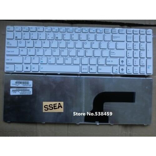 SSEA New US Keyboard white For ASUS N60 N60D N61 N61D N61J N50 N50A N50E N50S X53 X53S X53SD K73 K73E K73S G60 G60J G60V