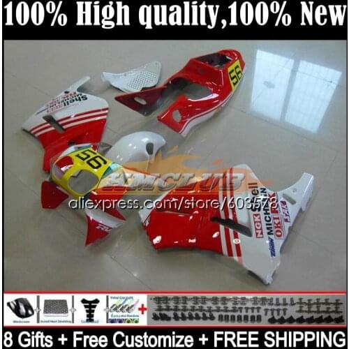 Body For HONDA VFR400 R V4 VFR400R 1989 1990 1991 1992 1993 35CL.55 RVF VFR 400 R RR CC NC30 89 90 91 92 93 Fairing red yellow