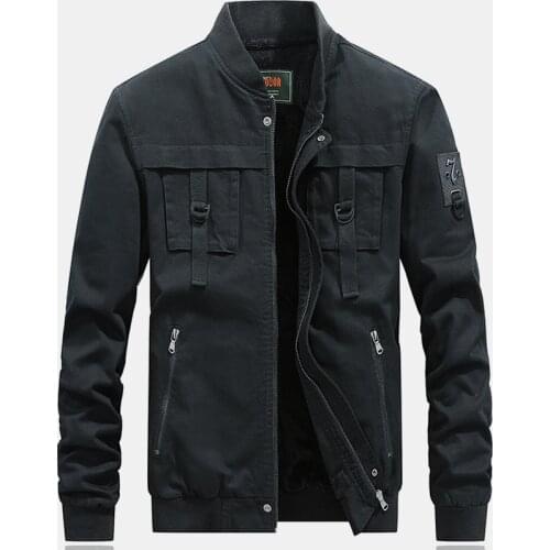 New Jacket Mens Winter Men Solid Color Fleece Warmth cotton Coat Male High Quality Army Cargo Jackets Outwear M-4XL Clothing